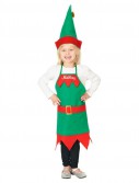 Elf Embroidered Holiday Apron and Hat Child