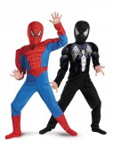 The Amazing Spider-Man Reversible Red to Black Muscle Chest Child Costume