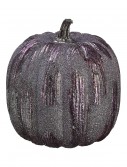 6 Purple Glittered Pumpkin