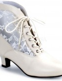 Victorian Adult Boots Ivory