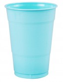 Pastel Blue (Light Blue) 16 oz. Plastic Cups (20 count)