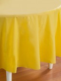 Mimosa (Light Yellow) Round Plastic Tablecover