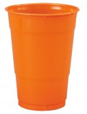 Sunkissed Orange (Orange) 16 oz. Plastic Cups (20 count)