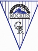 Colorado Rockies Baseball - 12' Pennant Banner