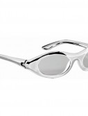 Metallic Oval Glasses - Silver