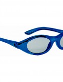 Metallic Oval Glasses - Blue