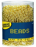 Bead Necklaces - Gold (50 count)