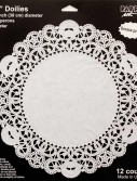 Round 12 Paper Doily Placemats (12 count)
