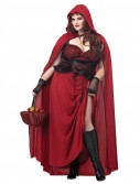 Dark Red Riding Hood Plus Size Costume
