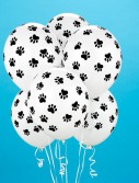 Paw Print Balloons (6 count)