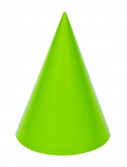 Lime Green Cone Party Hats (8 count)