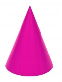 Hot Pink Cone Party Hats (8 count)