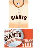 San Francisco Giants Baseball - Invitation and Thank You Combo (8 each)