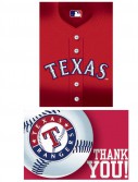 Texas Rangers Baseball - Invitation and Thank You Combo (8 each)