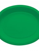 Emerald Green Oval Banquet Plates