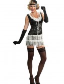 Black and White Sequin Flapper Costume