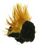 Black and Yellow Mohawk Wig