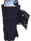 Black Fringe Cowboy Gloves