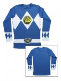 Blue Power Rangers Long Sleeve Costume Shirt