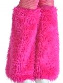 Child Pink Furry Boot Covers