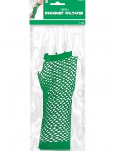 Green Fishnet Long Gloves