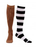 Knee-High Mismatched Pirate Socks