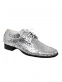 Men's Silver Glitter Disco Shoes