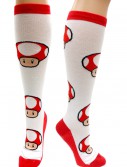 Nintendo Red Mushroom Knee High Socks