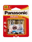 Panasonic Alkaline Plus AA Batteries 4-Pack