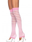 Pink and White Leg Warmers