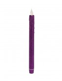Purple Glitter Taper LED Candle