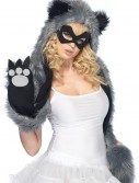 Raccoon Hood w/ Paws and Mask