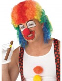 Rainbow Clown Mullet Wig
