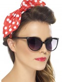 Red Polka Dot Pin-Up Bow on Headband