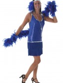 Royal Blue Sequin & Fringe Flapper Dress
