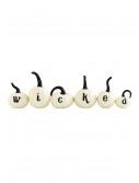 Set of 6 White Wicked Pumpkins