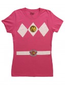Womens Pink Power Ranger Costume T-Shirt