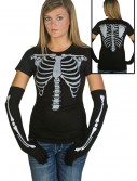 Womens Skeleton Costume T-Shirt