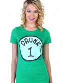 Womens St. Patricks Day Drunk 1 T-Shirt