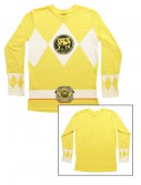 Yellow Power Rangers Long Sleeve Costume Shirt