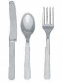 Silver Forks  Knives Spoons (8 each)