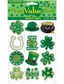 St. Patrick's Day Body Jewels and Tattoos (24 count)