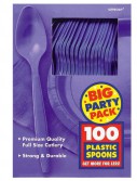 New Purple Big Party Pack Spoons (100 count)