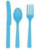 Caribbean Blue Forks  Knives Spoons (8 each)