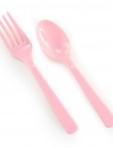 Pink Forks Spoons (8 each)