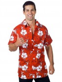 Red Hawaiian Adult Shirt