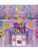 Mardi Gras - Hanging Swirls with Cutouts Mega Value Pack