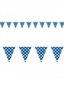 Blue and White Dots Flag Banner