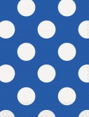 Blue and White Dots Beverage Napkins (16)