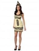Crayola Gold Crayon Tank Dress Adult Costume